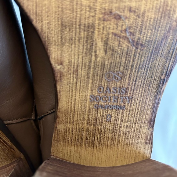 Oasis Society California Brown Tall Ankle Boot Size 9 - Picture 14 of 16